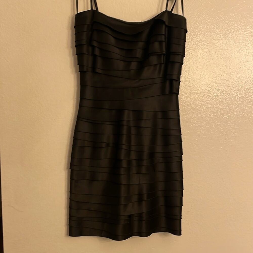 Tadashi Shoji Signature LBD Textured Layers & Timeless Charm